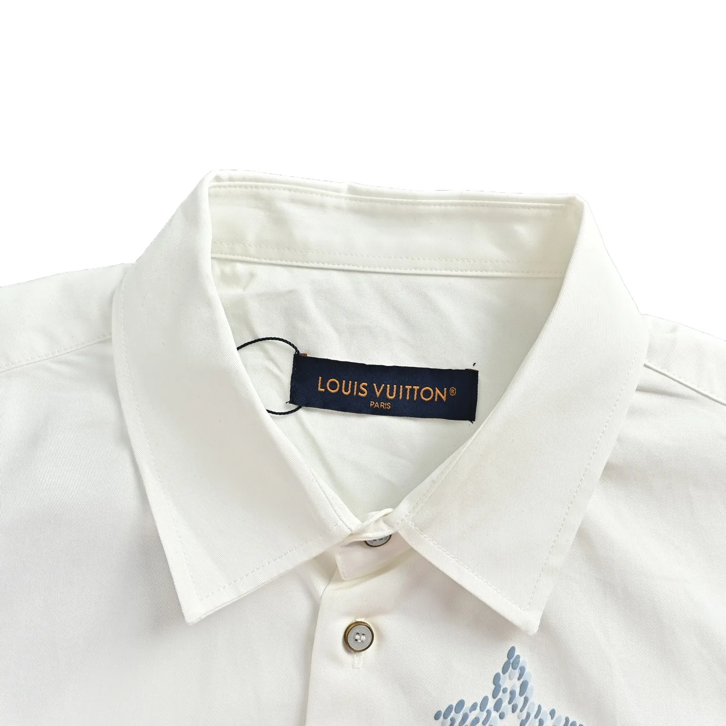 Louis Vuitton/Louis Vuitton dark pattern old flower lapel shirt